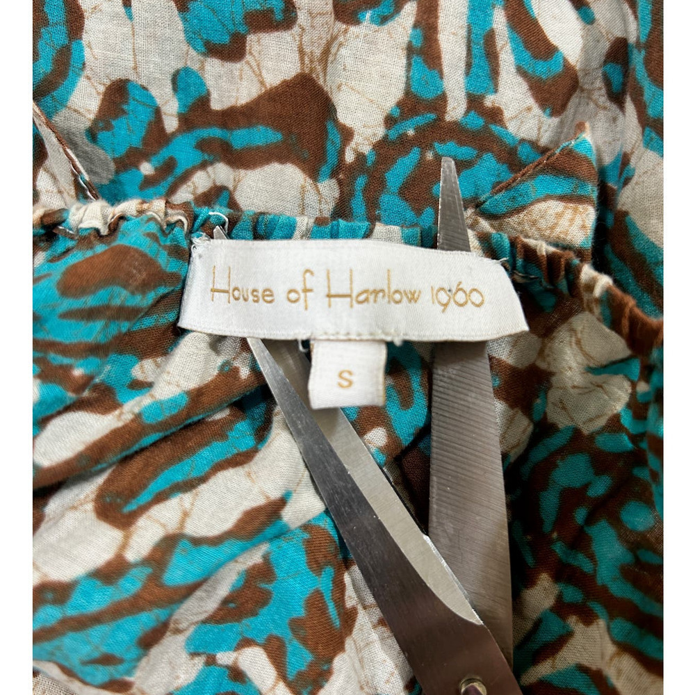 House Of Harlow 1960 Peasant Hippie Dress S 100% Cotton Cottagecore Boho Maxi - Picture 8 of 10